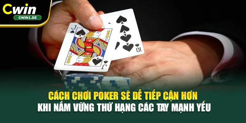 Cách chơi Poker sẽ dễ tiếp cận hơn khi nắm vững thứ hạng các tay mạnh yếu