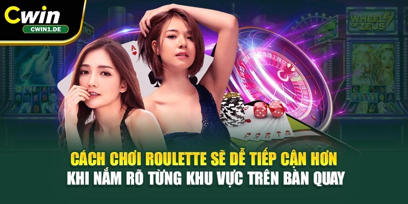 Cách chơi Roulette sẽ dễ tiếp cận hơn khi nắm rõ từng khu vực trên bàn quay